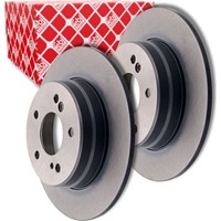 2X Febi 04629 Bremsscheibe 278Mm Hinten FüR Mercedes C Klasse 124 E CLK SLK