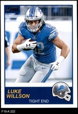 2019 Score #222 Luke Willson Lions Rice 8 - NM/MT