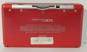 Nintendo 3DS Flame Red Handheld Console With Charger CTR-001 Tested and Working
