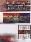 GB FDC 2026 TRIPLE STRANGER THINGS STAMPS MINISHEET & PRESTIGE PANE FDC x 3 FDC