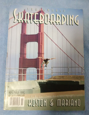 TRANSWORLD Skateboarding Magazine, November 1995 - Kalis Cover, Koston & Mariano