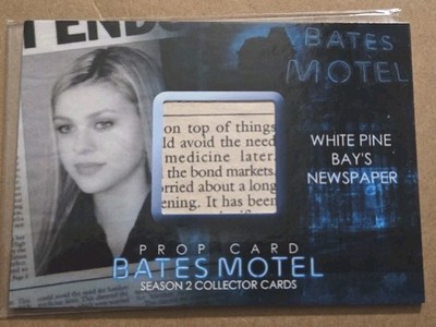 2016 Bates Motel Season 2 White Pine Bay's Newspaper Prop Card BP3 nice piece!