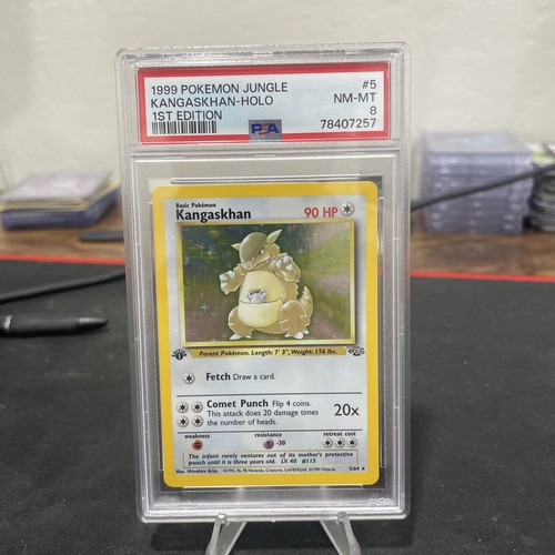 Kangaskhan (1st Edition) graded PSA 8 for sale on eBay