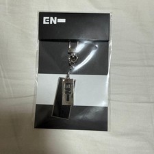 ENHYPEN Official Keyring Metal Keychain Black Silver Logo Durable