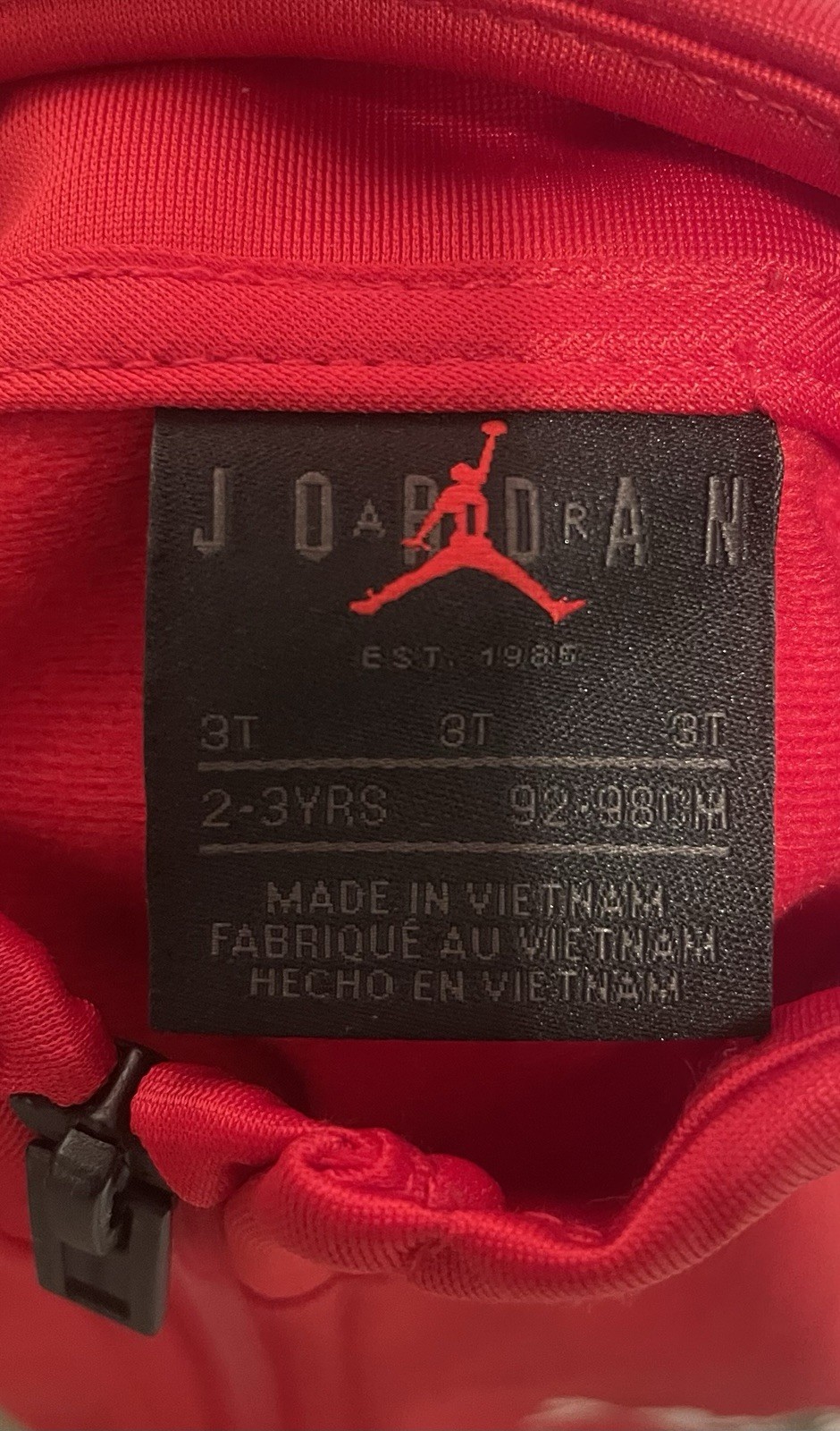 SACAI X NIKE Set giacca e pantaloni full zip marca Nike Air Jordan taglia 3T 2 pezzi ?⚫️