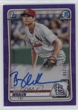 2020 Bowman Chrome Prospect Purple Refractor /250 Brady Whalen #CPA-BW Auto 05hk