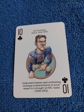 Dan Fortmann Card Chicago Bears Hero Decks Playing Card Football Card NFL