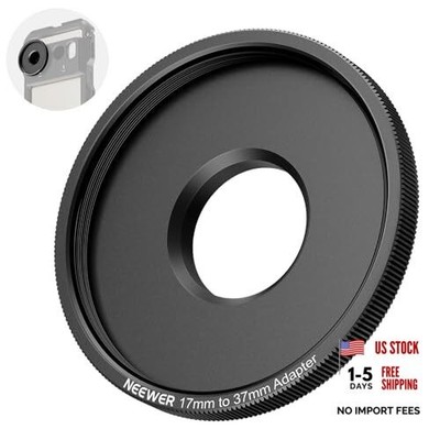  Lens Filter Adapter Ring, Compatible with Beastgrip 37mm Lenses 17mm to 37mm