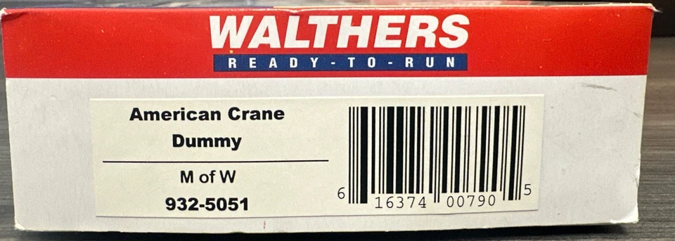 Walthers HO 932-5051 American Crane Dummy M of W NIB - Image 2 of 3