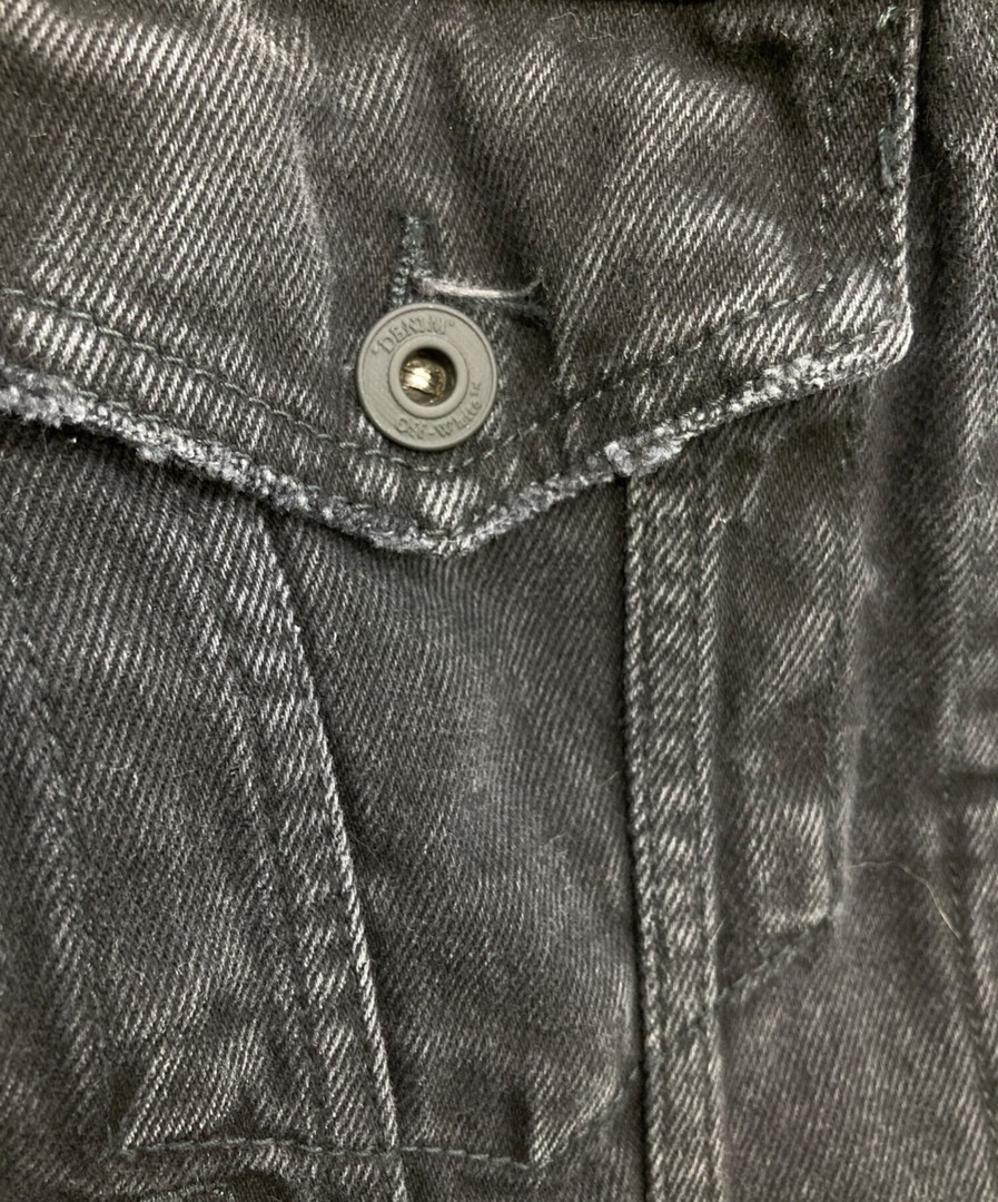 OFFWHITE Cutwork Design Denim Jacket OWYE027F21DE… - image 4