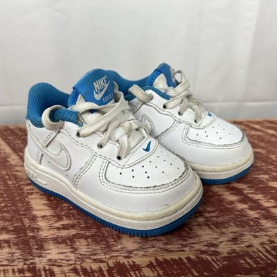 Size 4C - DV1342-101 Nike Air Force 1 Low White/Light Blue