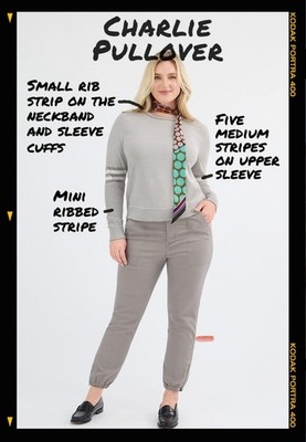 Cabi New NWT Charlie Pullover #4663 XS - XL light Gray Was $99 | eBay