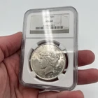 1922 PEACE SILVER DOLLAR NGC MS64