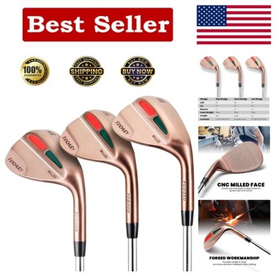 Forged Wedge Set: Gap, Sand, & Lob Clubs for Enhanced Short Game Control
