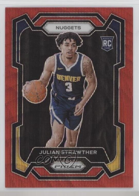2023-24 Panini Prizm Ruby Wave Prizm Julian Strawther #133 1o2