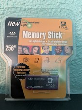 NEW Lexar Media Genuine Memory Stick 256MB 128MB x2 Camera Memory Stick
