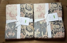 Pottery Barn Rosalyn Patchwork Quilted Cotton Euro Shams Set Of 2