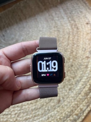 The Fitbit Versa 2 Health & Fitness Smartwatch with Heart Rate in Rose Gold