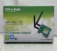 Image of TP-LINK TL-WN881ND PCI Express WiFi Wireless N Adaptor 300Mbps + Antennas