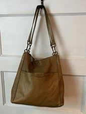 American Leather Co. Genuine Leather Women's Austin Triple Entry Hobo
