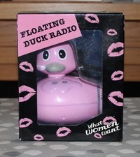 FLOATING DUCK RADIO AM/FM - PINK ( WHAT WOMEN WANT ) BRAND NEW & SEALED!!!