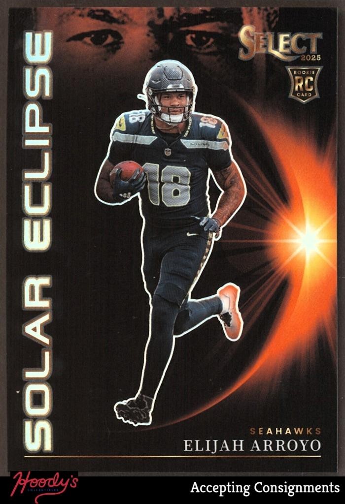 2025 Select Solar Eclipse #4 Elijah Arroyo RC ROOKIE SP Seahawks