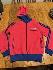 vintage adidas kurtka dresowa lata 70. z kapturem USA