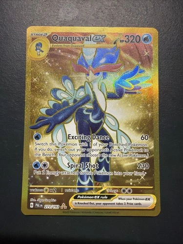 Pokémon TCG Quaquaval EX Scarlet & Violet Paldea Evolved Hyper Card 273/193