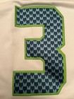 Russell Wilson #3 mens small Seattle Seahawks Jersey NIKE SUPER BOWL SEWN WHITE — photo 3