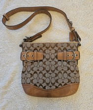 Coach signature monogram canvas buckle shoulder bag Y2K vintage Immaculate