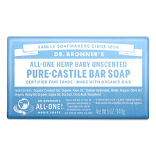 Pure-Castile Bar Soap All-One Baby Unscented 5 Ounce