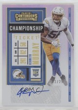 2020 Contenders Rookie Variation Championship Ticket /25 Kenneth Murray Auto 0c6