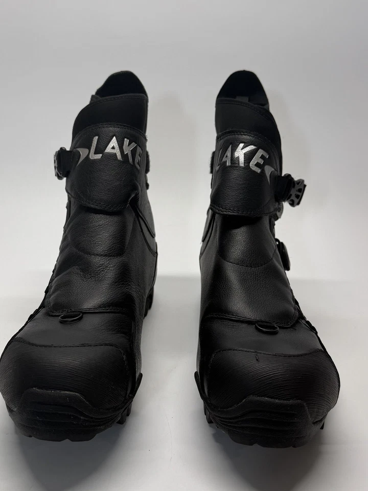 Lake MXZ303 Winter Cycling Boots Men 13W / EU47 BOA Vibram SPD Black Clean - Image 2 of 4