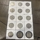 1942-1945 Walking Liberty Half Dollars Coins– 90% Silver – Lot of 15