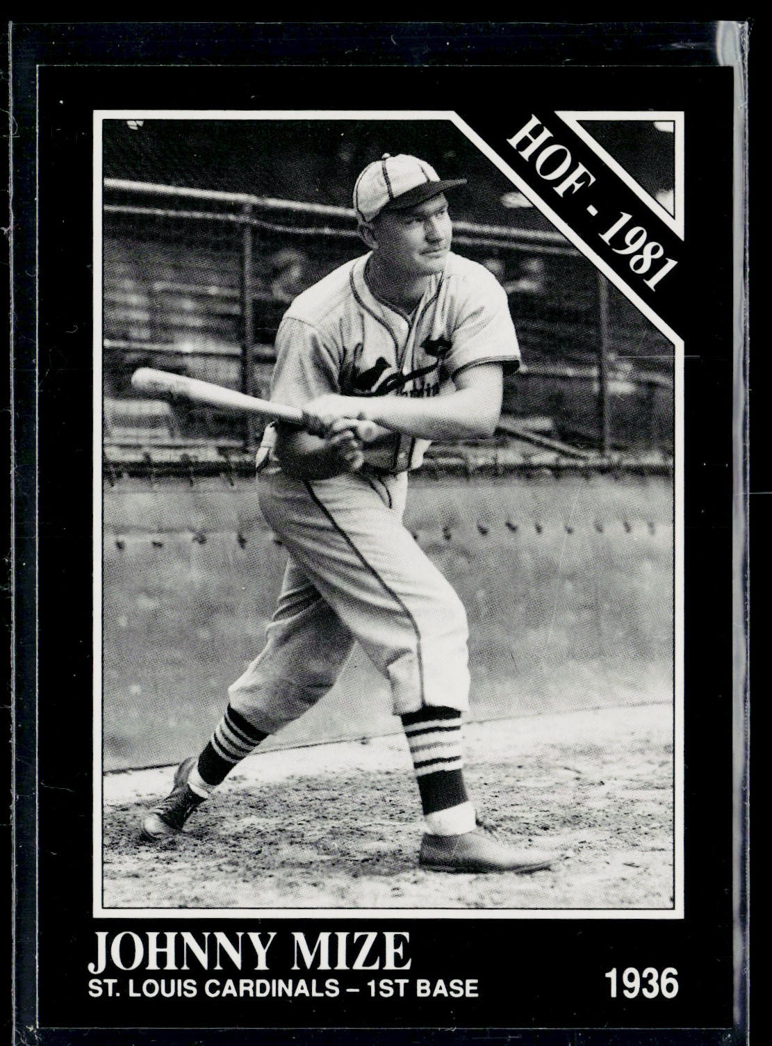 1991 Conlon Collection TSN #53a Johnny Mize "HALL OF FAME" (1st printing)
