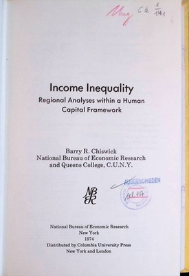 Income inequality: Regional analyses within a human capital framework Human beha