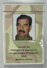 2003 US INTELLIGENCE AGENCY SADDAM HUSSEIN TRADING CARD DECK *NEW*