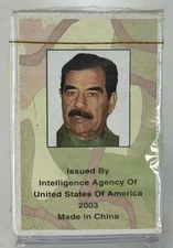 2003 US INTELLIGENCE AGENCY SADDAM HUSSEIN TRADING CARD DECK *NEW*