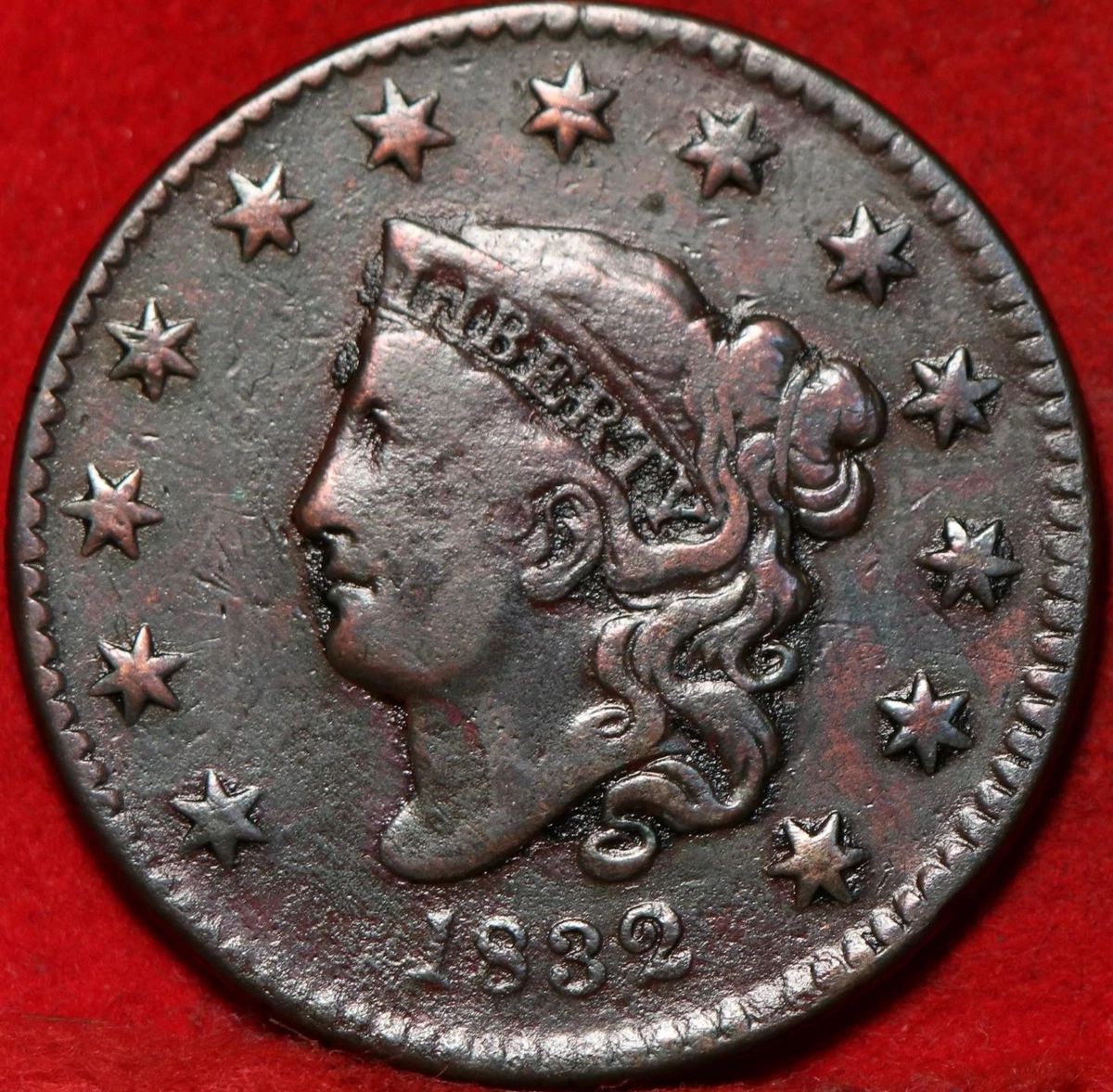 25+ 1832 Year Coronet Head US Large Cents (1816-1839) for sale