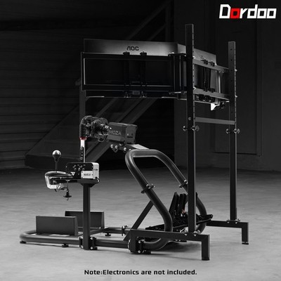 Dardoo Rennsimulator-Cockpit mit Dreifach-Monitor-Ständer Fit Logitech G923 G920