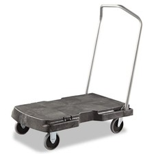 Rubbermaid Commercial 4401bla 500 Lbs. Cap. Triple Trolley Platform Truck New