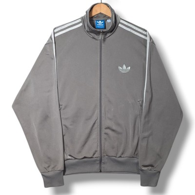 Adidas Firebird Track Jacket Mens XL Silver Grey Tracksuit Top