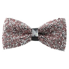 Rhinestone Bow Ties for Men - Pre Tied Sequin Bowties Men with Adjustable Len...