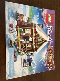 Lego Friends 2 sets COMPLETE  Ski Lift 41324 & Snow Resort Chalet 41323