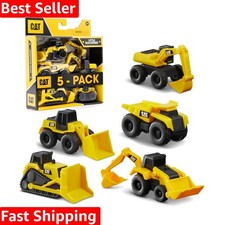 Durable 5-Pack Mini Construction Vehicles for Imaginative Play  Parties