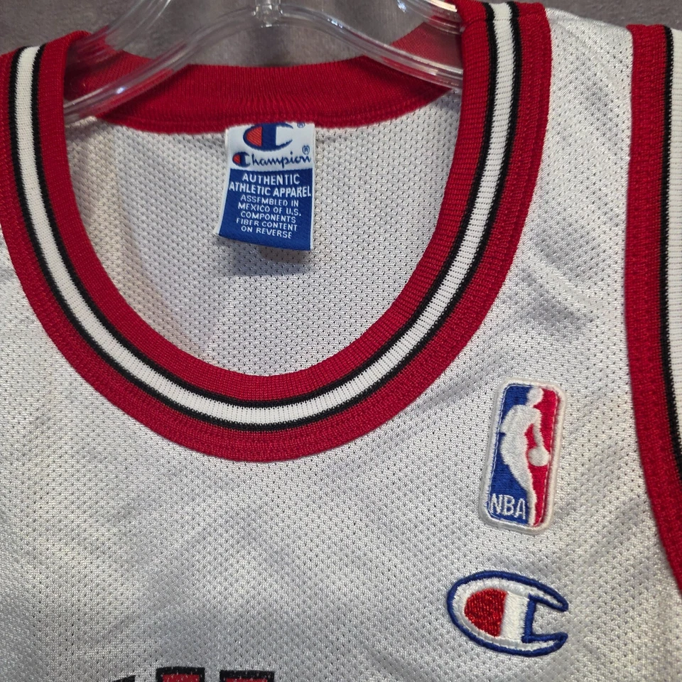 Camiseta deportiva vintage de los 90 campeón Chicago Bulls Dennis Rodman 91 juvenil niño pequeño S 6 8 Foto 2 de 4