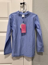 Rugged Butts Long Sleeve Zipper Rash Guard Periwinkle Blue