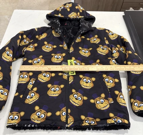 FNAF Rare Reversible Jacket Lumen Theorywear Five Nights at Freddy's Size L NWT image 8