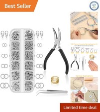 Jewelry Making Essentials: 1200PCS Silver Jump Rings  Tools for Easy Repairs