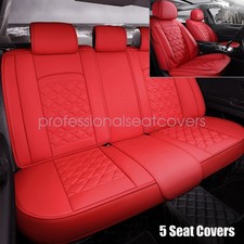 Fits Toyota Camry Leather Seat Covers Full Set Front Rear Protector Cushion Fits Toyota Camry Leather Seat Covers Full Set Front Rear Protector Cushion